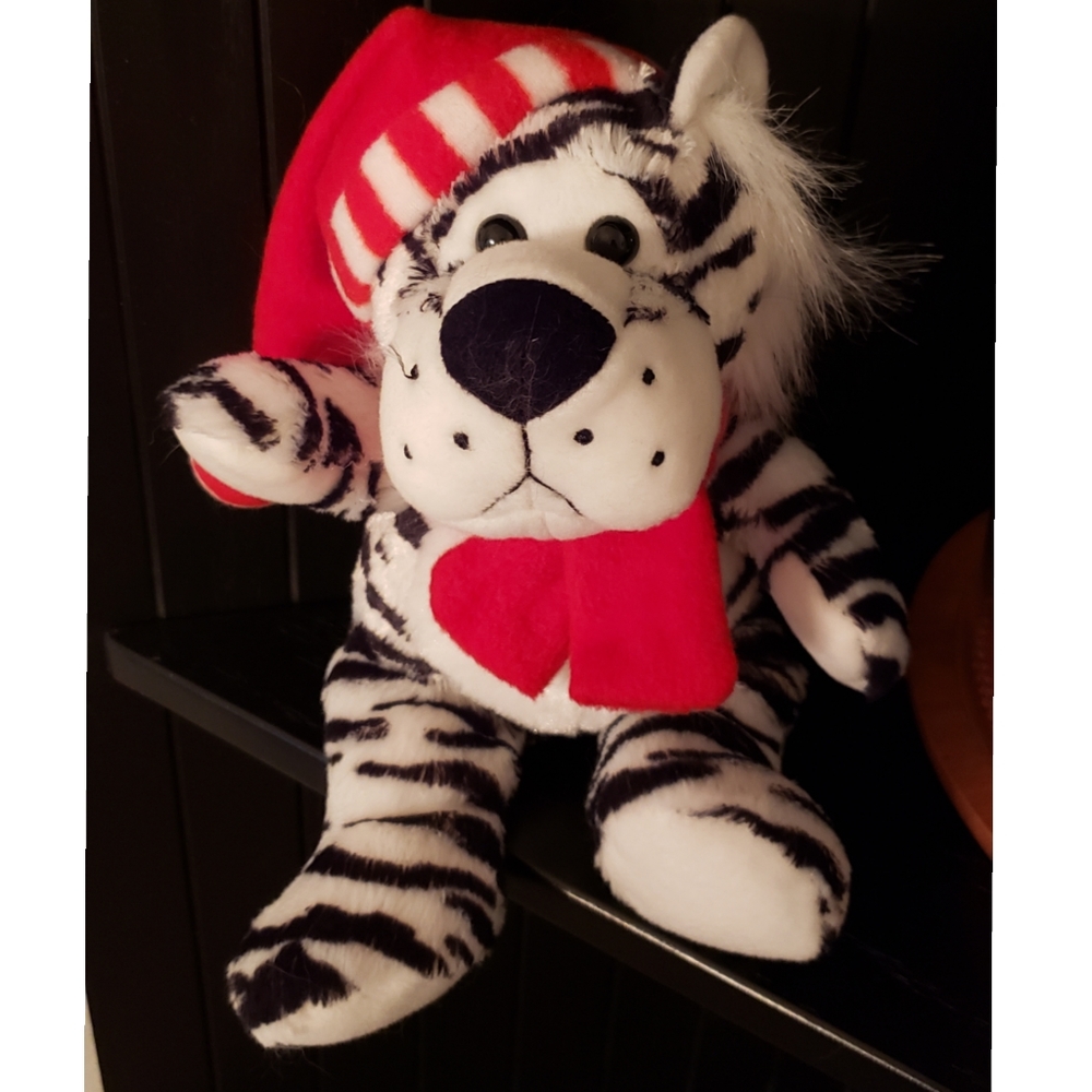 🎄SANTA Christmas Tiger Plush Toy Stuffed Animal